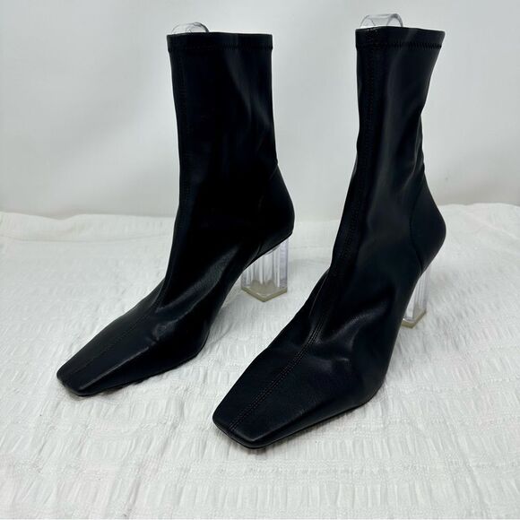 Zara Sleek Midi Calf Boots- Size 8 - Picture 13 of 15